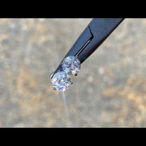 2ct Moissanite Diamond Studs